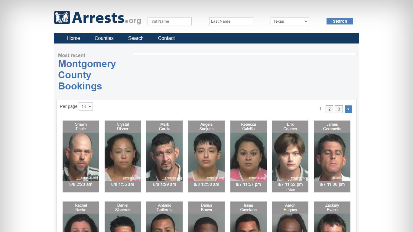 Montgomery County Arrests and Inmate Search